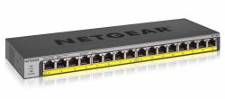 NETGEAR GS116PP Unmanaged Gigabit Ethernet [10/100/1000] Power over Ethernet [PoE] Black 