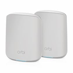 NETGEAR Orbi RBK352 AX1800 WiFi 6 Dual-band Mesh System Dual-band [2.4 GHz / 5 GHz] Wi-Fi 6 [802.11ax] White 5 Internal 