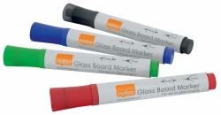 Nobo Glass Whiteboard Markers [4 pcs] 