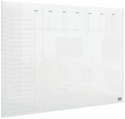 Nobo Transparent Acrylic Mini Whiteboard Weekly Planner Desktop or Wall Mounted A3 