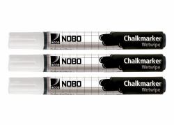 Nobo Chalk Wet Erase Markers [3 pcs] 
