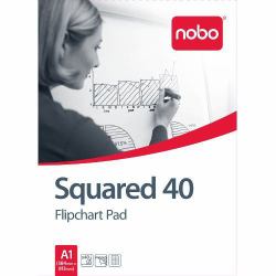 Nobo Flipchart Pad Squared 40 sheets [ A1] 