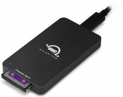 OWC Atlas FXR card reader Thunderbolt 3/USB 3.2 Gen 2 [3.1 Gen 2] Black 