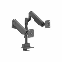 Origin Storage Gas Spring Dual Monitor Arm with VESA 75x75 and 100x100 