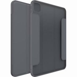 OtterBox Symmetry Series - Flip cover for tablet - polycarbonate, synthetic rubber - thunderstorm [clear/dark grey] - for Apple 11-inch iPad Pro [M4]