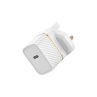 This 30W wall charger is powered by GaN technology, giving you higher efficiency by generating less heat and a form factor that is smaller than ever all while providing maximum power. Smart, safe and built to last. OtterBox Premium fast charge Wall Char
