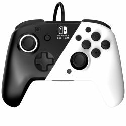 PDP Faceoff Deluxe+ Audio Wired Controller: Black & White 