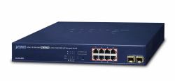 PLANET GS-4210-8P2S network switch Managed Gigabit Ethernet [10/100/1000] Power over Ethernet [PoE] 1U Blue 