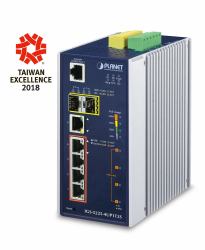 PLANET IGS-5225-4UP1T2S network switch Managed L2+ Gigabit Ethernet [10/100/1000] Power over Ethernet [PoE] Blue, Silver 