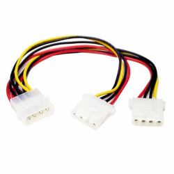 StarTech.com LP4 to 2x LP4 Power Y Splitter Cable M/F 