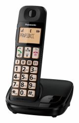 Panasonic KX-TGE110EB telephone DECT telephone Caller ID Black 