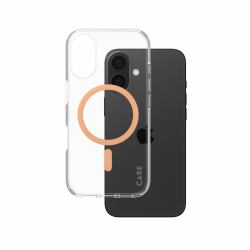 PanzerGlass CARE™ by ® Urban Combat Case Transparent w. Peachy MagSafe iPhone 16 