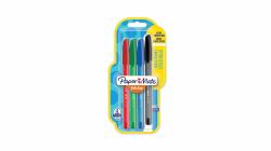 Papermate InkJoy 100ST Black, Blue, Green, Red Stick ballpoint pen Medium 4 pc[s] 