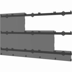 Peerless LEDUNVS-5X5 signage display mount 68.6 cm [27"] Black 