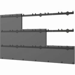Peerless LEDUNVS-6X6 signage display mount 68.6 cm [27"] Black 