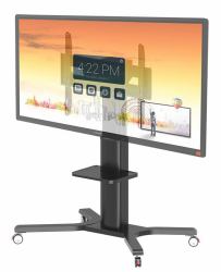 Peerless PR598-M monitor mount / stand 2.49 m [98"] Floor Black 