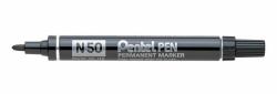 Pentel N 50 permanent marker Bullet tip Black 12 pc[s] 