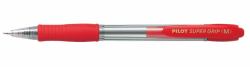 Pilot SuperGrip M Red Clip-on retractable ballpoint pen Medium 