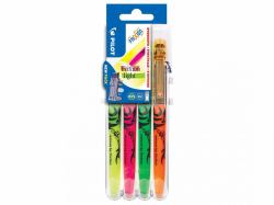 Pilot FriXion Light marker 4 pc[s] Chisel tip Green, Orange, Pink, Yellow 