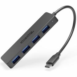 Plugable Technologies USB C to USB Adapter Hub, 4 Port USB 3.0 Hub, USB Splitter for Laptop, Compatible with Windows, MacBook Pro/Air, iPad Pro, Surface Pro, Chromebook, Linux, Android, Charging Not Supported 