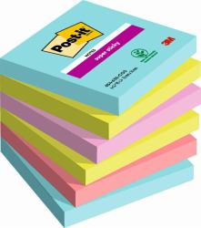 Post-It 7100263206 note paper Square Blue, Green, Pink 90 sheets Self-adhesive 