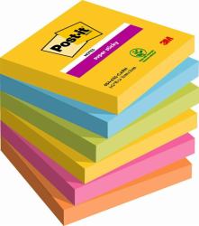 Post-It 7100265522 note paper Square Blue, Green, Orange, Pink, Yellow 90 sheets Self-adhesive 