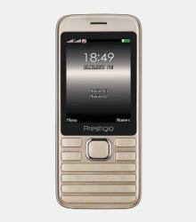 Prestigio Grace A1 7.11 cm [2.8"] 102 g Gold Feature phone 