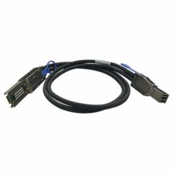 QNAP CAB-SAS30M-8644-8088 Serial Attached SCSI [SAS] cable 1 m Black, Metallic 