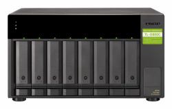 QNAP TL-D800C storage drive enclosure HDD/SSD enclosure Black, Grey 2.5/3.5" 