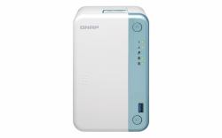 QNAP TS-251D NAS Tower Intel® Celeron® J4005 2 GB DDR4 0 TB QNAP QTS White 