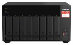 QNAP TS-873A NAS Tower Ryzen Embedded V1500B 8 GB DDR4 0 TB QNAP Turbo System Black 