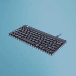 R-Go Tools Ergonomic keyboard R-Go Compact Break, compact keyboard with break software, QWERTY [US], wired, black  - German version