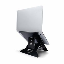 R-Go Tools Laptop stand R-Go Riser Document, ergonomic, foldable and adjustable stand with document holder, black 