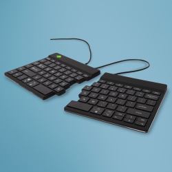 R-Go Tools Ergonomic keyboard R-Go Split Break v2 with break software, ergonomic split keyboard, QWERTY [US], Wired, black  - German version