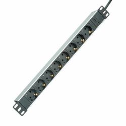 ROLINE 19.07.1622 power extension 2 m 8 AC outlet[s] Indoor Aluminium 