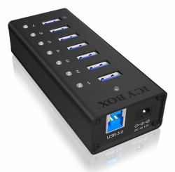 ICY BOX IB-AC618 USB 3.2 Gen 1 [3.1 Gen 1] Type-B 5000 Mbit/s Black 