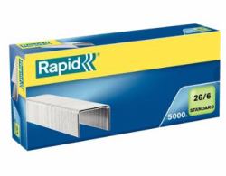 Rapid Staples Standard 26/6 Galvanized Box of 5000 