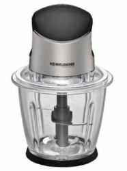 Rommelsbacher MZ 500 electric food chopper 1.5 L 500 W Black, Stainless steel 