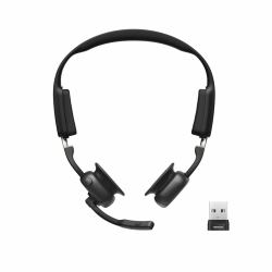 SHOKZ OpenMeet UC Wireless Bluetooth Bone Conduction Videoconferencing Headset with USB-A adapter 