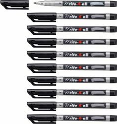 STABILO Write-4-all Permanent Marker Pen Medium Pack of 10 Black