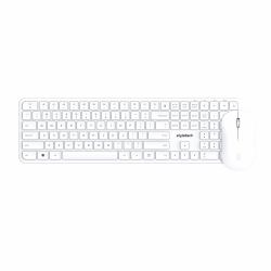 Stealth Wireless Mouse & Keyboard - Whit
