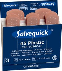 Salvequick Fabric Plasters Refill Pack 6X40 Plasters [Box of 6]