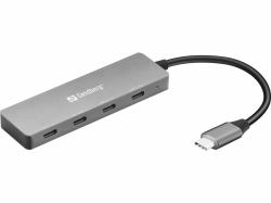 Sandberg USB-C to 4 x USB-C Hub 