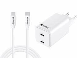 Sandberg AC Charger USB-C PD65W EU 1.5M 