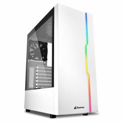Sharkoon RGB Slider Midi Tower White 