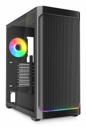 Sharkoon AK4W RGB Strip Midi Tower Black 