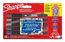 Sharpie Creative Marker Acrylic Paint Pens, Brush tip - 5 pcs. 