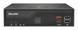 Shuttle Slim PC DH810 , S1851, 1x HDMI [2.1], 1x DP, 1x USB-C [DP], 1x 2.5", 2x M.2, 2x LAN [Intel 1G + 2.5G], 2x COM, 24/7 permanent operation, incl. VESA 