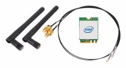 Shuttle WLN-M22 - Intel WLAN-AX210/Bluetooth Combo Kit with M.2 card, cables and external antennas for Cube's 