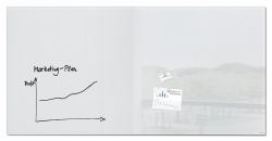 Sigel GL225 magnetic board Glass 2000 x 1000 mm White 